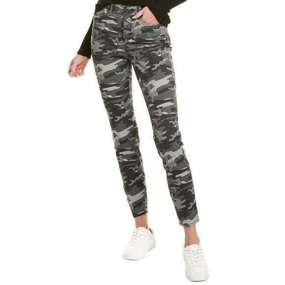 NEW $129 NYDJ Ami Camo Skinny Jeans Grey Size 10 NWT - Picture 6 of 7